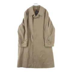 BURBERRY (バーバリー) 裏地ノバチェック総柄 ラグランスリーブ ステンカラーコート ベージュのサムネイル