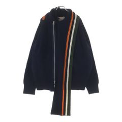 sacai 19AW ストール付きジップアップ セーター グレー サイズ3 - メルカリ