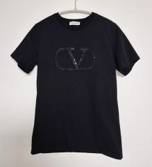 VALENTINO ヴァレンティノ Vロゴ チュール Tシャツ イタリア製 XS 