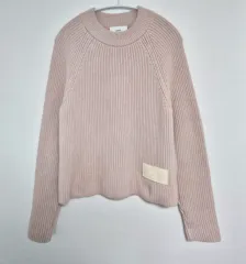 (正規品) アミ ロゴ パッチ ウール ブレンド レディース ニット Sのサムネイル