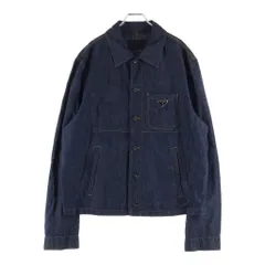 PRADA (プラダ) トライアングルロゴ 三角プレート シャンブレージャケット GEB254 インディゴのサムネイル