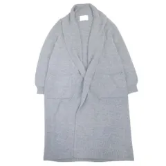 良品 19aw FRAMeWORK フレームワーク 畔ロング カーディガン ニット ウール 長袖 羽織り 厚手 グレー レディース 古着 中古 USED