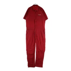 SUPREME (シュプリーム) 17SS SS Coveralls エンブロイダリーロゴデザイン 半袖カバーオール つなぎ レッドのサムネイル