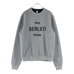 Berluti (ベルルッティ) フロントロゴプリント クルーネックスウェット トレーナー グレーのサムネイル