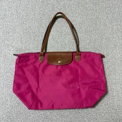☆＠ロンシャンLONGCHAMP トートバッグ ル・プリアージュビルべり紫 L
