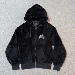 BELINDA ベリンダ希少完売ファーフードロゴクロスジップパーカー 