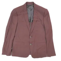未使用 DOLCE&GABBANA ドルチェアンドガッバーナ MARTINI テーラードジャケット シングル 2B ブレザー アウター テラコッタ 46 メンズ 古着 中古 USED