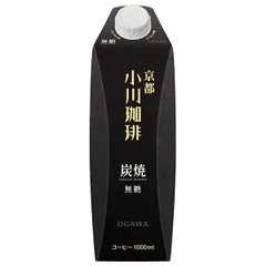小川珈琲 小川珈琲店 炭焼珈琲 無糖 1000ml紙パック×12(6×2)本入| 送料無料 コーヒー 無糖 アイスコーヒー 水出し 京都 小川珈琲 炭焼珈琲 紙パック 水だし オンライン 小川 ストック ドリンク 飲料 カフェ ボトルコーヒー 缶コーヒーのサムネイル