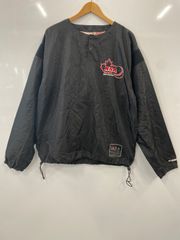 타 180 National 내셔널 빈티지 윈드 브레이커 긴 소매 자수 긴 소매 드로우 코드 남성 size XL 블랙
