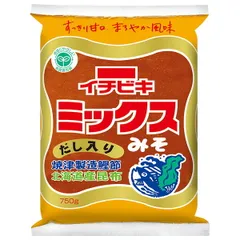 イチビキ ミックスみそ 750g×12個入| 送料無料 調味料 味噌 みそ ストック 料理 飲食店 ケース買い まとめ買い 業者 仕入れ 大量のサムネイル