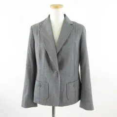 タルボット TALBOTS PETITES テーラードジャケット 長袖 グレー 4P *A590のサムネイル