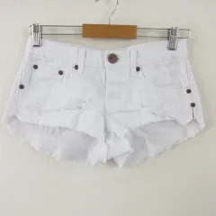 ONE X ONETEASPOON ショートパンツ ダメージ 白 23 *T539