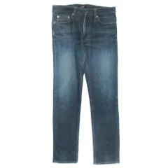 美品 BURBERRY BLACK LABEL バーバリー ブラックレーベル デニム パンツ ボトムス ストレッチ サイズ73 インディゴブルー メンズ 古着 中古 USED