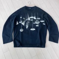 アンセルム/25SS/白神/グランジ加工スーベニアTシャツ/ビッグ
