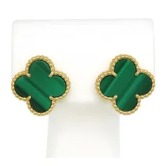 ヴァンクリーフ＆アーペル ヴィンテージ アルハンブラ ピアス VCARO3QLOO Au750 (K18YG) レディース Van Cleef & Arpels【中古】 【ジュエリー】