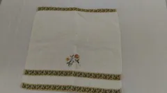 最終価格！ 値下げ不可品　（〇5187）ヴァレンティノ VALENTINO ハンドタオル お花刺繍 ブランドタオルのサムネイル