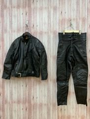 本革 JAPAN SPEED ライディングジャケット パンツ セット 黒M - メルカリ