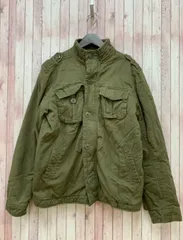 アバクロンビー＆フィッチ Abercrombie ＆ Fitch ミリタリージャケット SENTINEL JACKET 裏地チェック M カーキ MK361 メンズ
