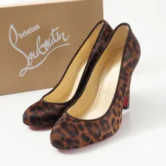 ■美品■Christian Louboutin クリスチャンルブタン MORPHING 100 PONY LEOPARD MINI パンプス サイズ36 1/2 ハラコ レオパード柄 ブランド古着【中古】20260430/RA9160のサムネイル