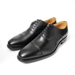 ■未使用品■SCOTCH GRAIN スコッチグレイン ドレスシューズ サイズ25 1/2 クォーターブローグ レザー 靴 20260428/RA9223のサムネイル