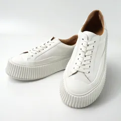 JIL SANDER ジルサンダー スニーカー サイズ37 厚底 プラットフォーム ローカット エンボス加工 ブランド古着【中古】20260420/RA8942のサムネイル