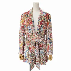 2022年製■ETRO エトロ ジャケット サイズ40 ペイズリー ベロア ベルテッド イタリア製 ブランド古着【中古】20260326/RA8692