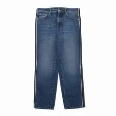 Alexander McQueen アレキサンダーマックイーン デニムパンツ サイズ28 サイドライン インディゴ デニム ジーンズ イタリア製 ブランド古着【中古】20260326/RA8697のサムネイル