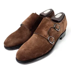 ■未使用品■Ermenegildo Zegna エルメネジルドゼニア ドレスシューズ サイズ- ダブルモンク スウェードレザー 靴 オーダーメイド イタリア製 20260401/RA8702のサムネイル