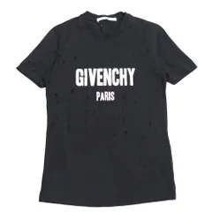 ■美品■Givenchy ジバンシー Destroyed Logo Tee 半袖Ｔシャツ サイズS ダメージ加工 ロゴプリント ブランド古着【中古】20260309/RA8355のサムネイル
