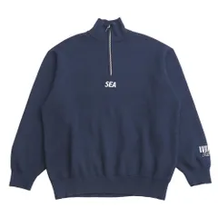 WIND AND SEA ウィンダンシー ニット サイズM ハーフジップ セーター カシミヤ混 ブランド古着【中古】20260327/RA8454のサムネイル