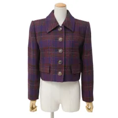 YVES SAINT LAURENT イヴ・サンローラン ジャケット サイズ34 ツイード ショート クロップド ブランド古着【中古】20260325/RA8486のサムネイル