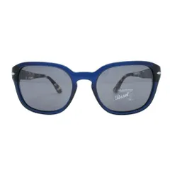 新品同様 Persol ペルソール サングラス スクエア セルフレーム べっ甲柄 メガネ アイウェア ブルー×ブラウン メンズ レディース 古着 中古 USEDのサムネイル