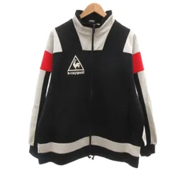 ルコックスポルティフ le coq sportif トラックジャケット L 黒 ブラック グレー 赤 レッド 長袖 スタンドカラー 切り替えデザイン /MLのサムネイル