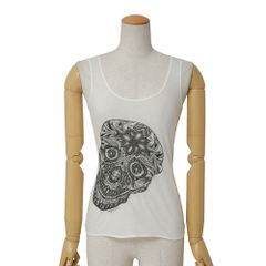 ALEXANDER MCQUEEN スカルプリント タンクトップ ホワイト S - メルカリ