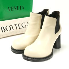 未使用BOTTEGA VENETA タイヤ アンクル チェルシーブーツ 35 白 - メルカリ