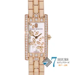 145132 HARRY WINSTON ハリーウィンストン AVCQHM16 ホワイトシェル ピンクゴールド クオーツ 純正ボックスのサムネイル