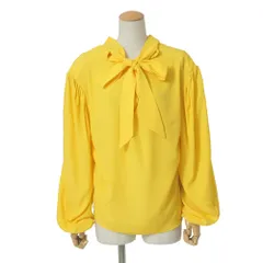 BALENCIAGA バレンシアガ ブラウス サイズ34 タイカラー リボン 長袖シャツ イタリア製 ブランド古着【中古】20260304/RA8157のサムネイル