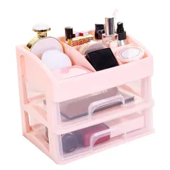 Anberotta コスメボックス メイクボックス 化粧品収納ケース 卓上マルチ収納 ラック 引き出し 小物入れ 大容量 N-J77 のサムネイル