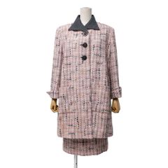 1990年 CHANELシャネル ゴールドチェーン ツイード スーツ サイズ40 