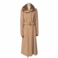 ■美品■Weekend Max Mara ウィークエンド マックスマーラ コート サイズ42 リアルファー ベルテッド ロングコート ブランド古着【中古】20260221/RA7912のサムネイル