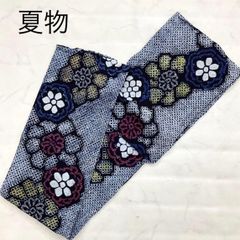 様 かわいい有松鳴海絞の浴衣＊辻が花の絞り染めデザイン＊手縫い
