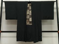 平和屋本店○最高級 龍村平蔵製 六通柄 本袋帯 唐織 威毛錦 黒地 金