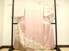 平和屋本店○最高級 龍村平蔵製 六通柄 本袋帯 唐織 威毛錦 黒地 金