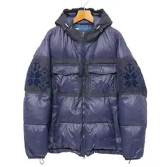 ■美品■ETRO エトロ ダウンジャケット サイズ3XL 中綿 デニム切替 フーデッド ジップアップ ブランド古着【中古】20260202/RA7636のサムネイル