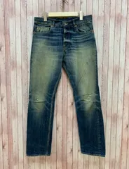 ゴールデングース GOLDEN GOOSE イタリア製 デニムパンツ ジーンズ ストレート ボタンフライ 28 ブルー 青 MR333   レディースのサムネイル