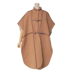 ■美品■BURBERRY バーバリー コート サイズXS/S ケープコート レザートリム ブランド古着【中古】20251231/RA7061のサムネイル