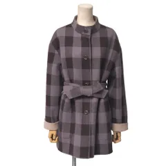 ■美品■Aquascutum アクアスキュータム コート サイズ10 リバーシブル チェック ダブルフェイス ベルテッド ショートコート ブランド古着【中古】20260108/RA7098のサムネイル