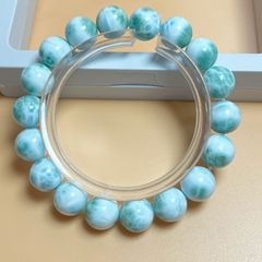 値下げ不可】約16mm ラリマー アイスラリマー ブレスレット 大玉