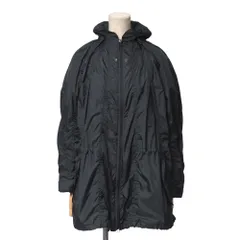 ■美品■ISSEY MIYAKE イッセイミヤケ ブルゾン サイズ2 オーバーサイズ フーテッド ミドル ジャケット ブラック ブランド古着【中古】20251106/RA6540のサムネイル