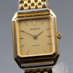 稼動品 RADO ラドー スクエア ゴールド ゴールドメッシュ 腕時計